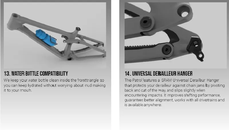 Transition Patrol Carbon MTB SRAM GX Complete Bike Moonshadow Grey-6